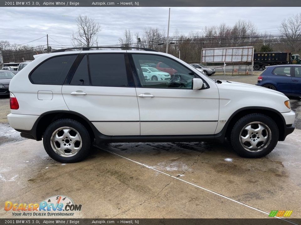 2001 BMW X5 3.0i Alpine White / Beige Photo #9