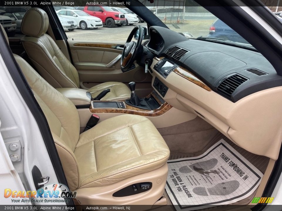 2001 BMW X5 3.0i Alpine White / Beige Photo #11
