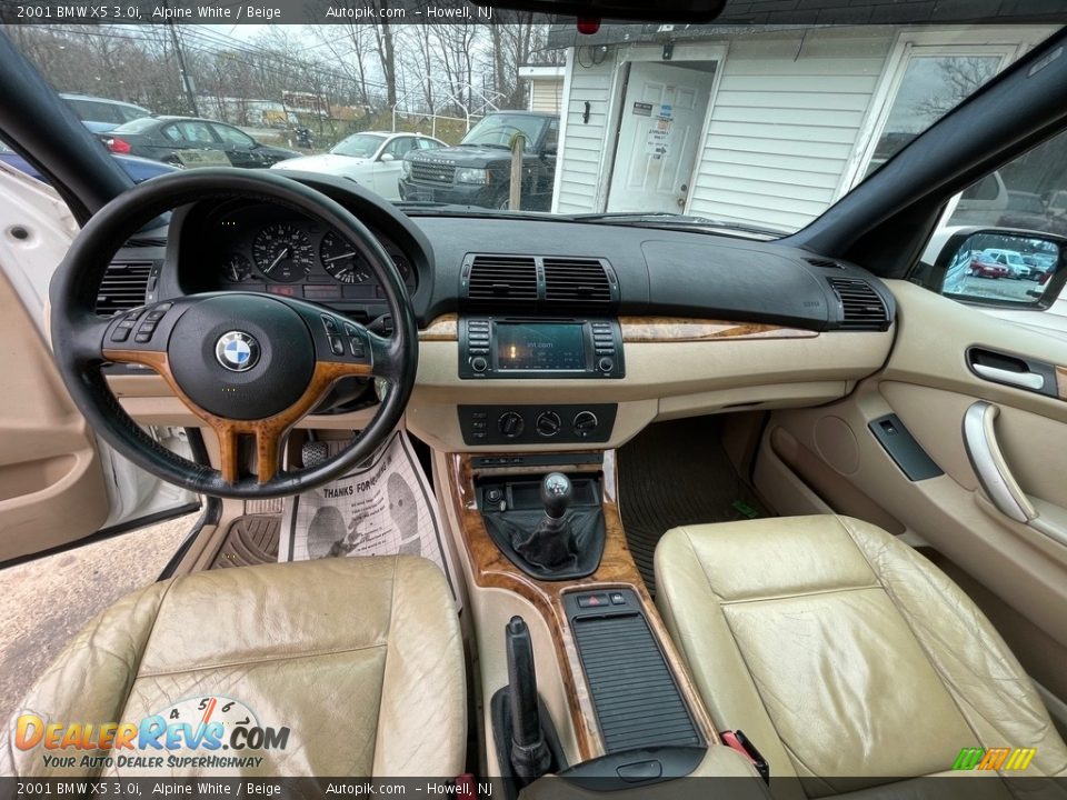 2001 BMW X5 3.0i Alpine White / Beige Photo #12
