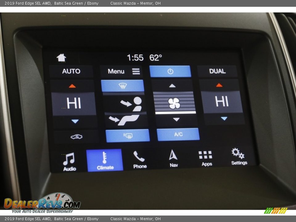 2019 Ford Edge SEL AWD Baltic Sea Green / Ebony Photo #11