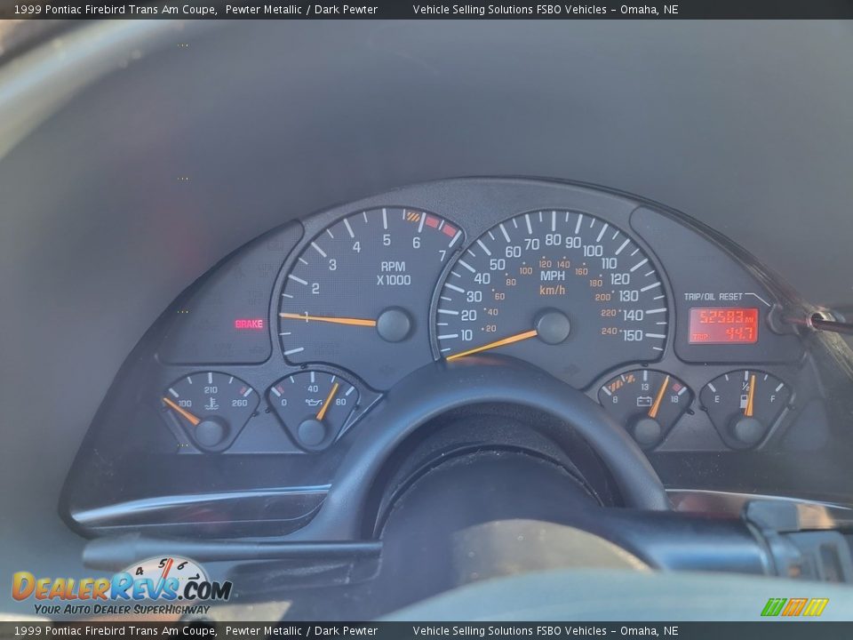 1999 Pontiac Firebird Trans Am Coupe Gauges Photo #5