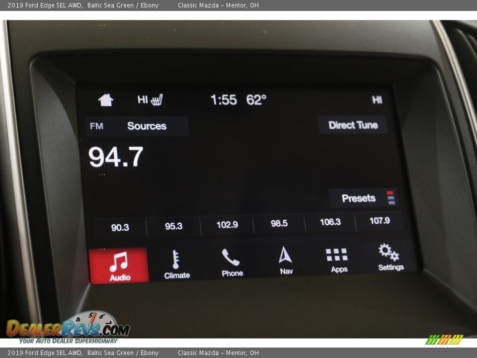 2019 Ford Edge SEL AWD Baltic Sea Green / Ebony Photo #12