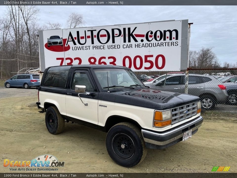 1990 Ford Bronco II Eddie Bauer 4x4 Black / Tan Photo #1