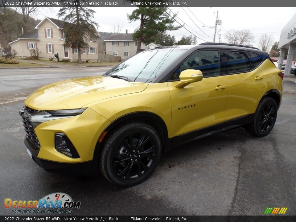 2022 Chevrolet Blazer RS AWD Nitro Yellow Metallic / Jet Black Photo #1