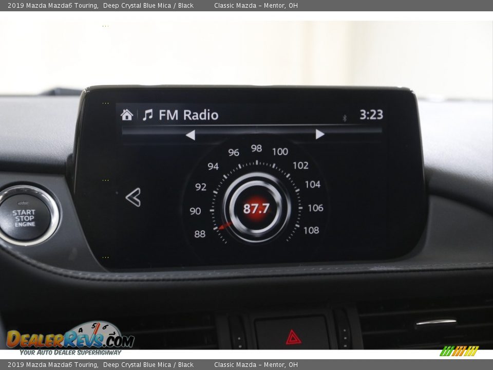 2019 Mazda Mazda6 Touring Deep Crystal Blue Mica / Black Photo #11