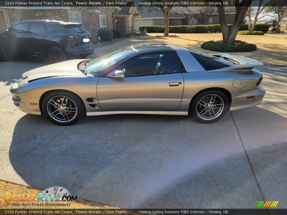 1999 Pontiac Firebird Trans Am Coupe Pewter Metallic / Dark Pewter Photo #23