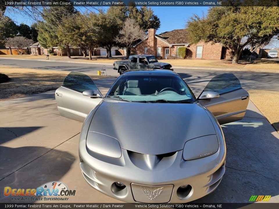 1999 Pontiac Firebird Trans Am Coupe Pewter Metallic / Dark Pewter Photo #25