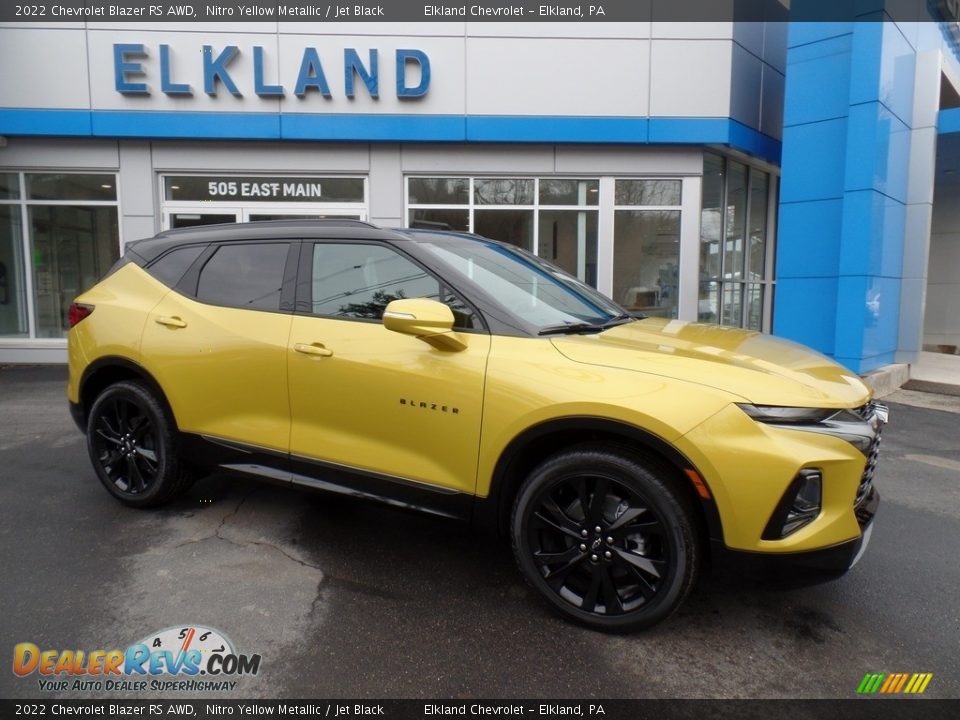 2022 Chevrolet Blazer RS AWD Nitro Yellow Metallic / Jet Black Photo #5