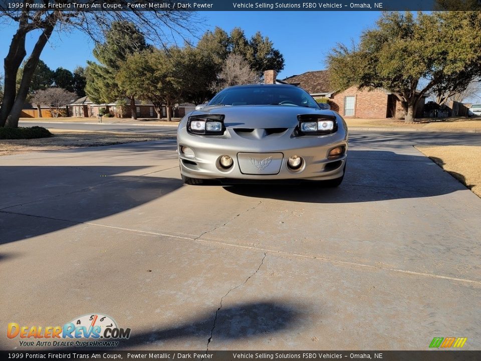 1999 Pontiac Firebird Trans Am Coupe Pewter Metallic / Dark Pewter Photo #26