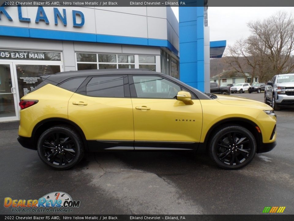 2022 Chevrolet Blazer RS AWD Nitro Yellow Metallic / Jet Black Photo #6