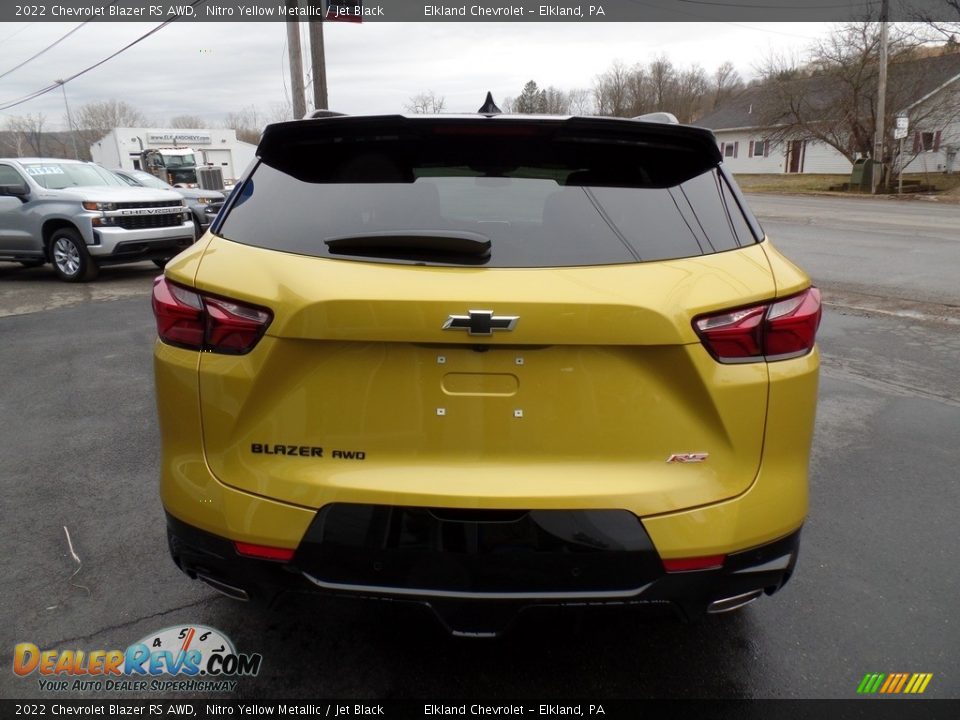 2022 Chevrolet Blazer RS AWD Nitro Yellow Metallic / Jet Black Photo #9