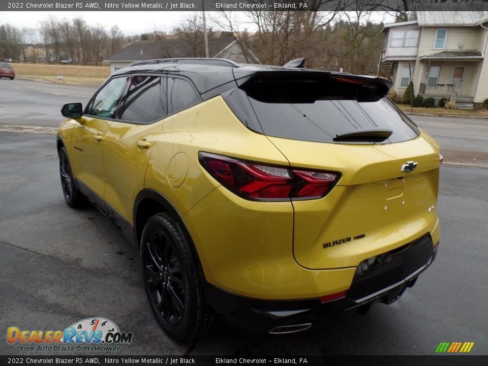 2022 Chevrolet Blazer RS AWD Nitro Yellow Metallic / Jet Black Photo #10