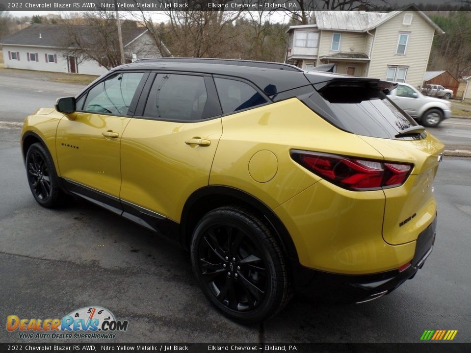 2022 Chevrolet Blazer RS AWD Nitro Yellow Metallic / Jet Black Photo #11