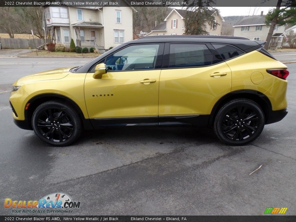 2022 Chevrolet Blazer RS AWD Nitro Yellow Metallic / Jet Black Photo #12