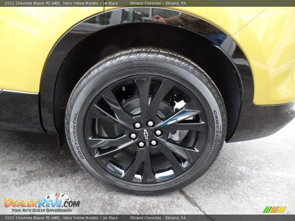 2022 Chevrolet Blazer RS AWD Nitro Yellow Metallic / Jet Black Photo #13