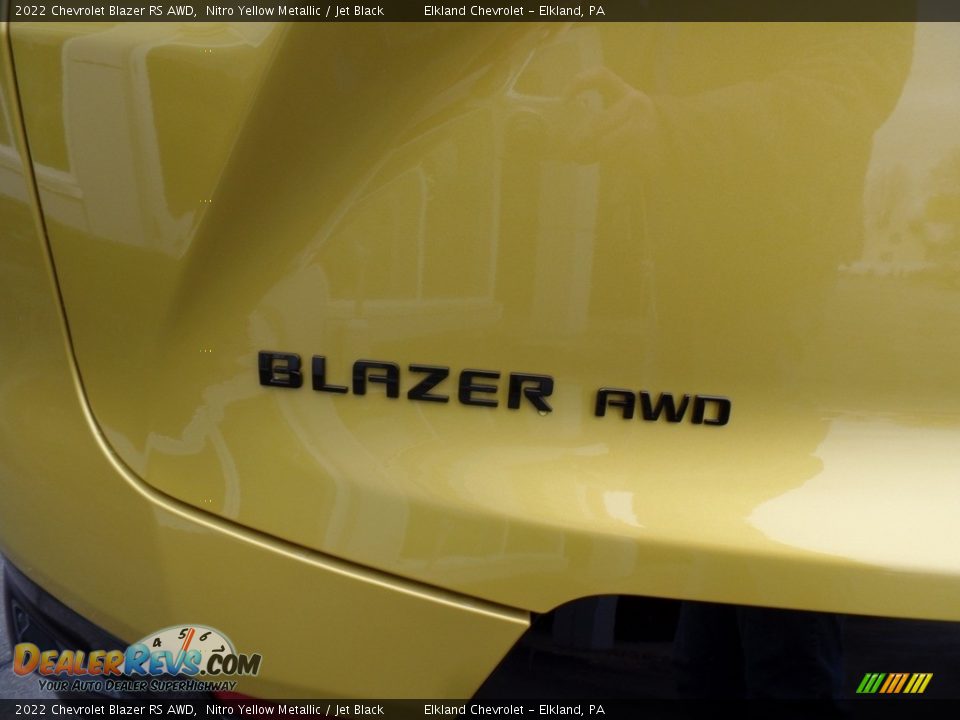 2022 Chevrolet Blazer RS AWD Nitro Yellow Metallic / Jet Black Photo #14