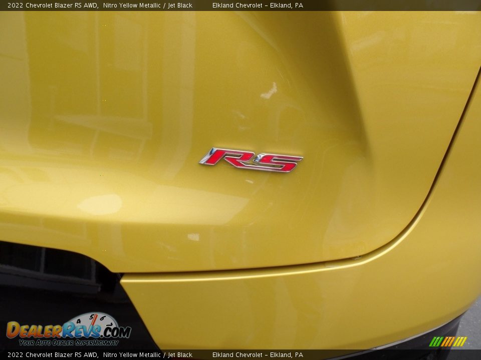 2022 Chevrolet Blazer RS AWD Nitro Yellow Metallic / Jet Black Photo #15
