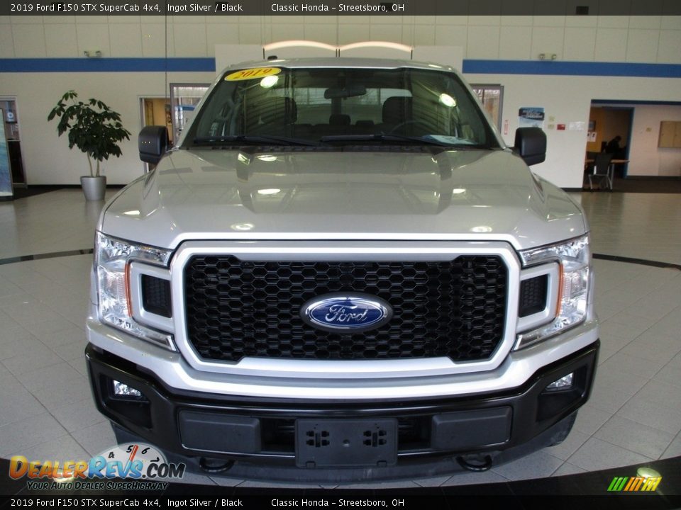 2019 Ford F150 STX SuperCab 4x4 Ingot Silver / Black Photo #2