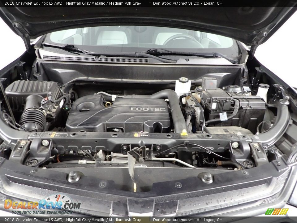 2018 Chevrolet Equinox LS AWD Nightfall Gray Metallic / Medium Ash Gray Photo #6