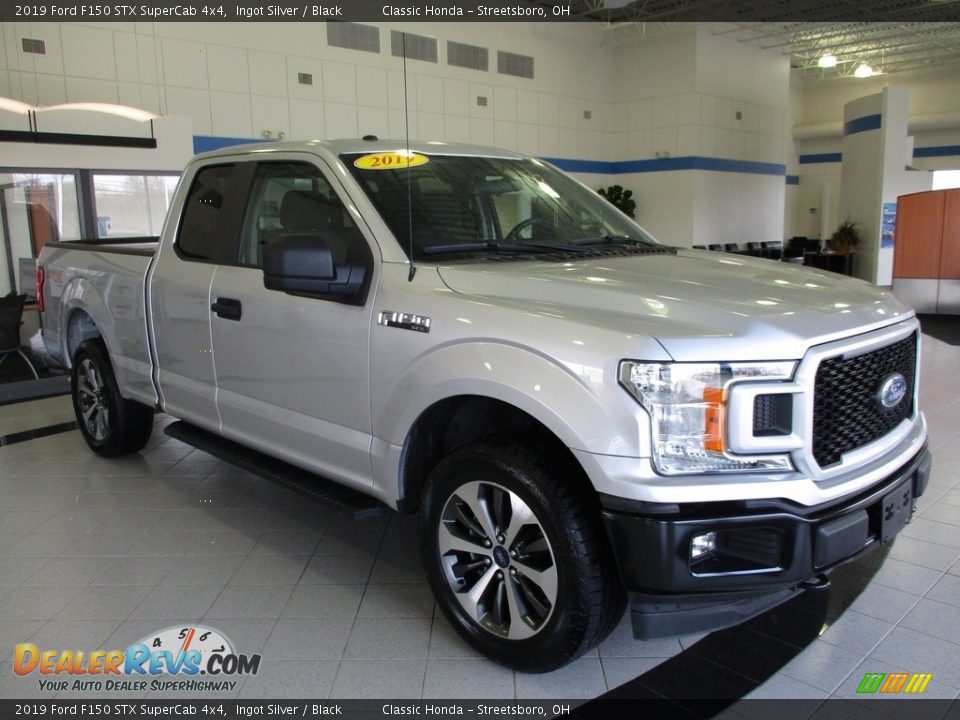 2019 Ford F150 STX SuperCab 4x4 Ingot Silver / Black Photo #3