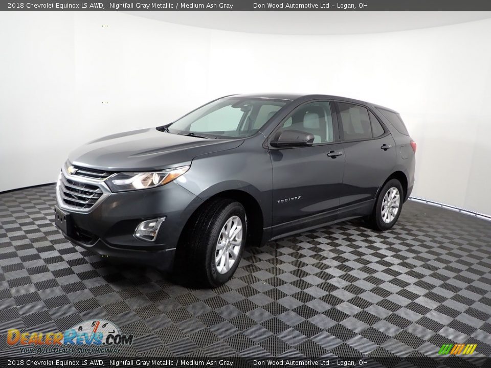 2018 Chevrolet Equinox LS AWD Nightfall Gray Metallic / Medium Ash Gray Photo #7