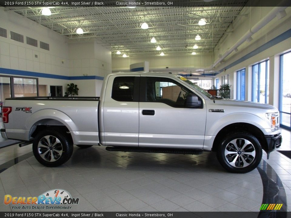 2019 Ford F150 STX SuperCab 4x4 Ingot Silver / Black Photo #4