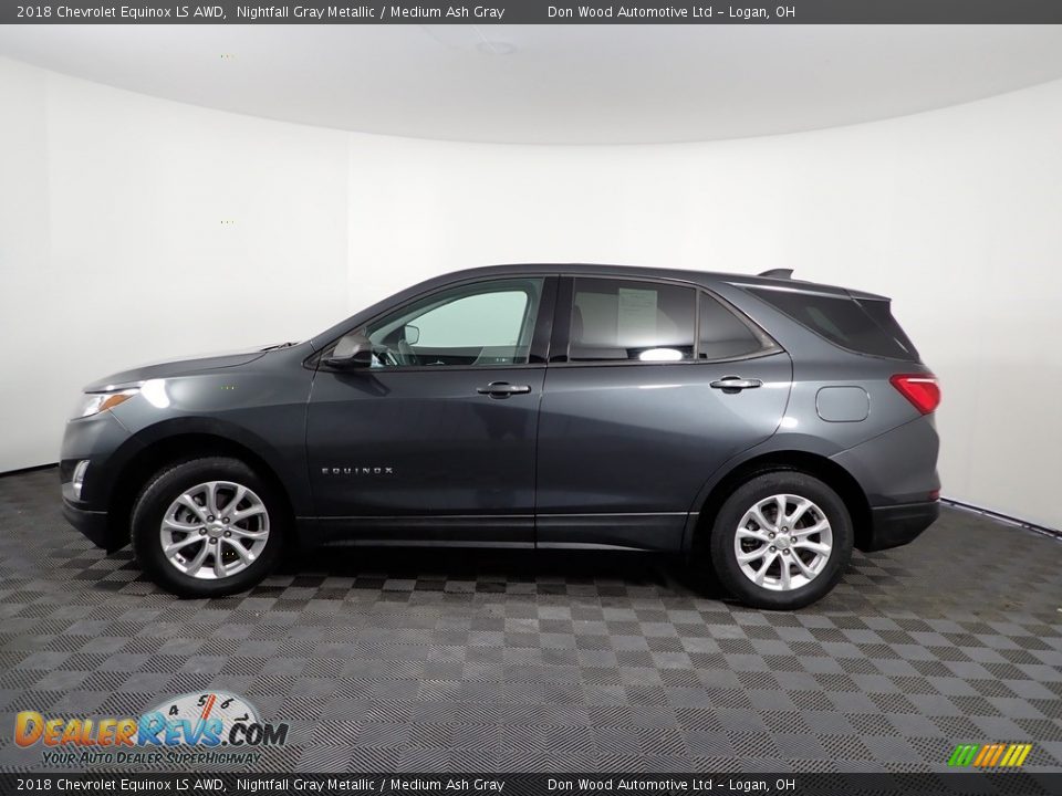 2018 Chevrolet Equinox LS AWD Nightfall Gray Metallic / Medium Ash Gray Photo #8