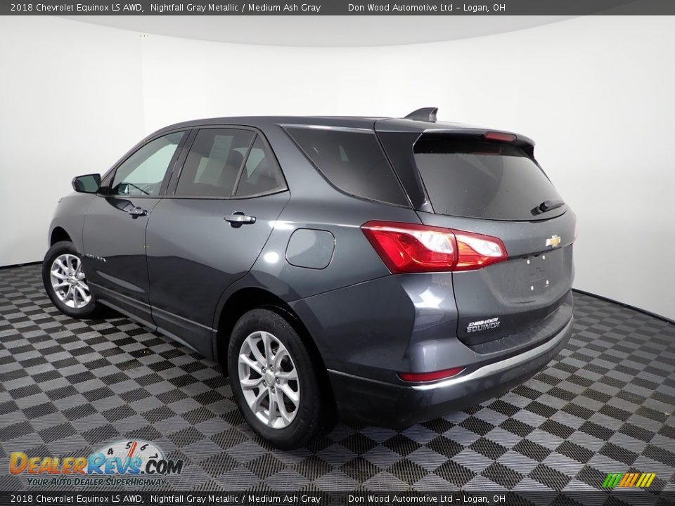 2018 Chevrolet Equinox LS AWD Nightfall Gray Metallic / Medium Ash Gray Photo #9