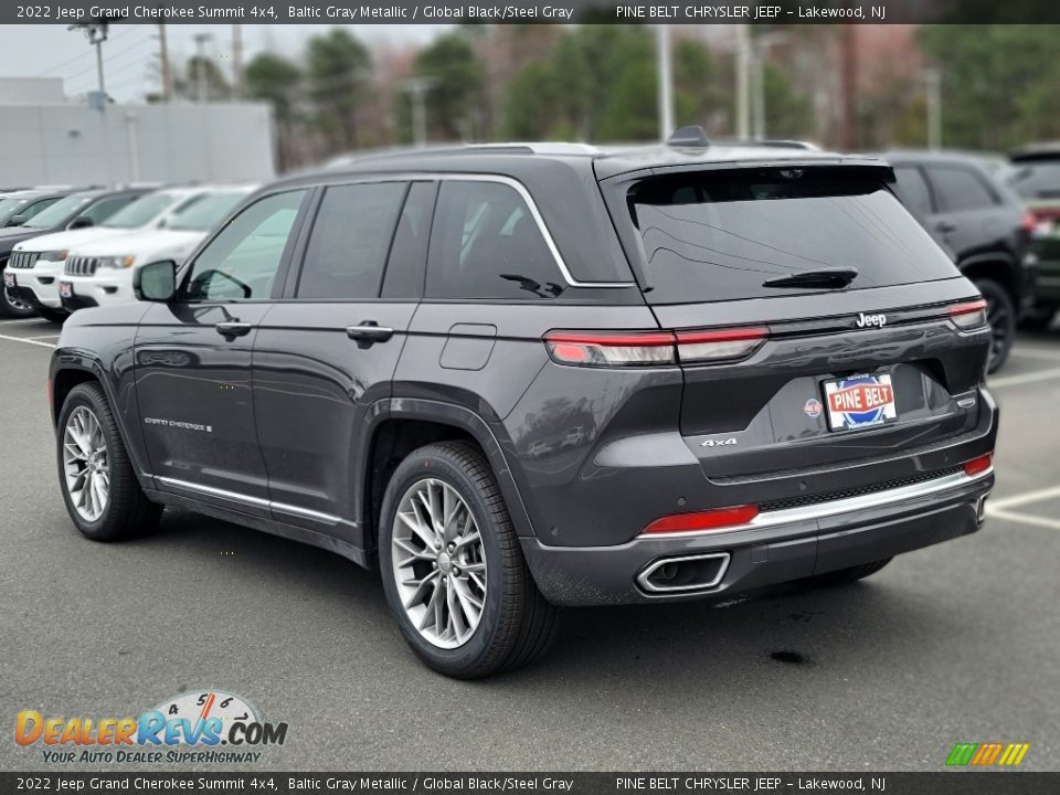 2022 Jeep Grand Cherokee Summit 4x4 Baltic Gray Metallic / Global Black/Steel Gray Photo #6