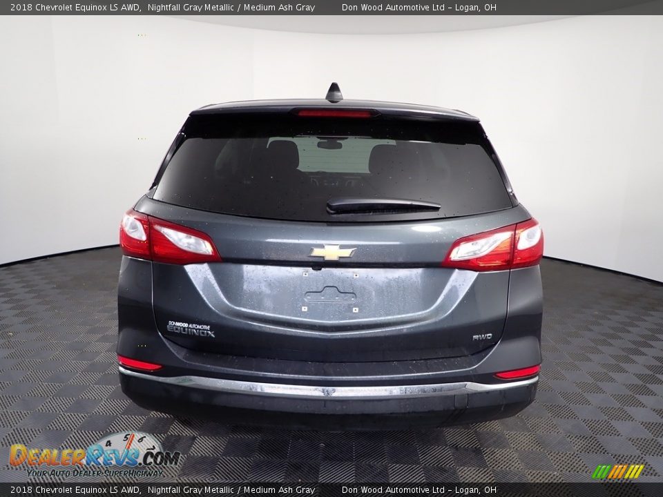 2018 Chevrolet Equinox LS AWD Nightfall Gray Metallic / Medium Ash Gray Photo #10