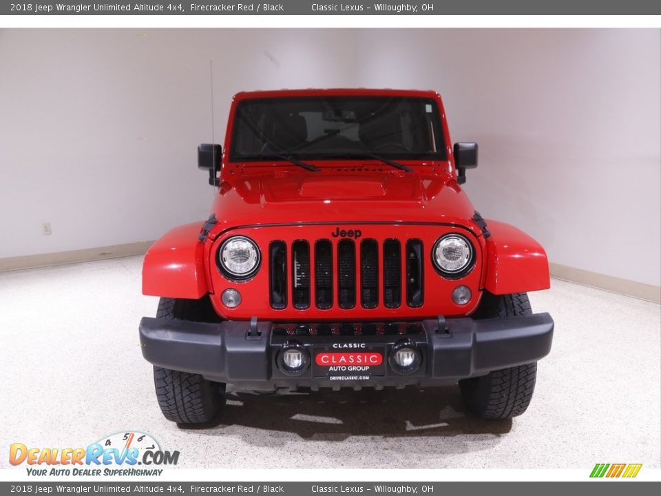 2018 Jeep Wrangler Unlimited Altitude 4x4 Firecracker Red / Black Photo #2