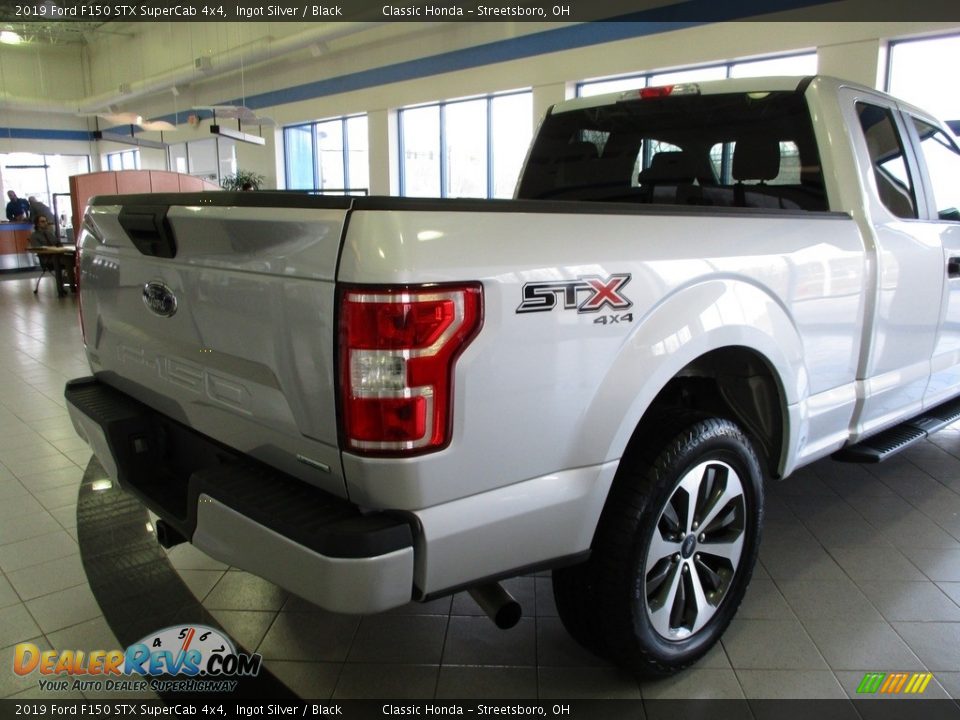 2019 Ford F150 STX SuperCab 4x4 Ingot Silver / Black Photo #8