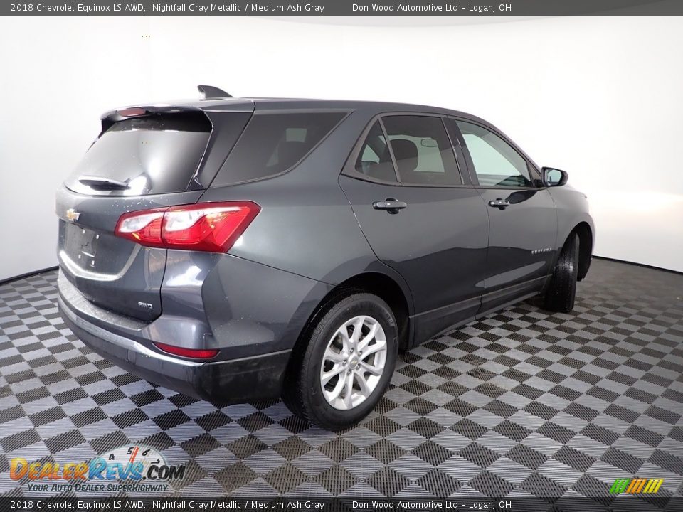 2018 Chevrolet Equinox LS AWD Nightfall Gray Metallic / Medium Ash Gray Photo #13