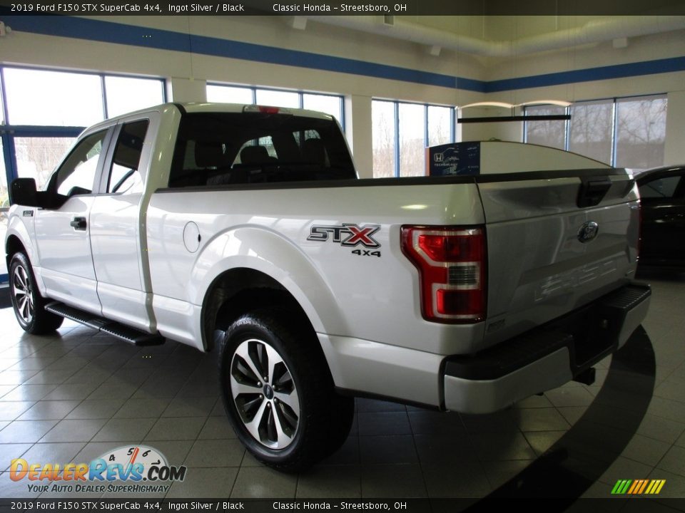 2019 Ford F150 STX SuperCab 4x4 Ingot Silver / Black Photo #10