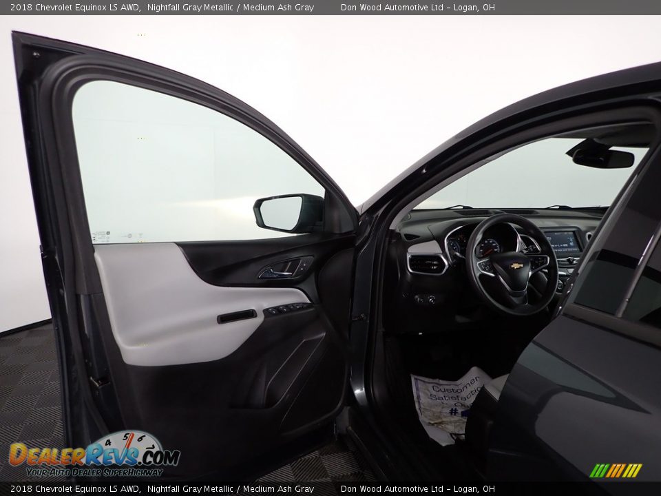 2018 Chevrolet Equinox LS AWD Nightfall Gray Metallic / Medium Ash Gray Photo #14