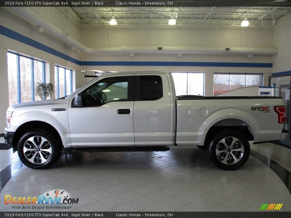 2019 Ford F150 STX SuperCab 4x4 Ingot Silver / Black Photo #11