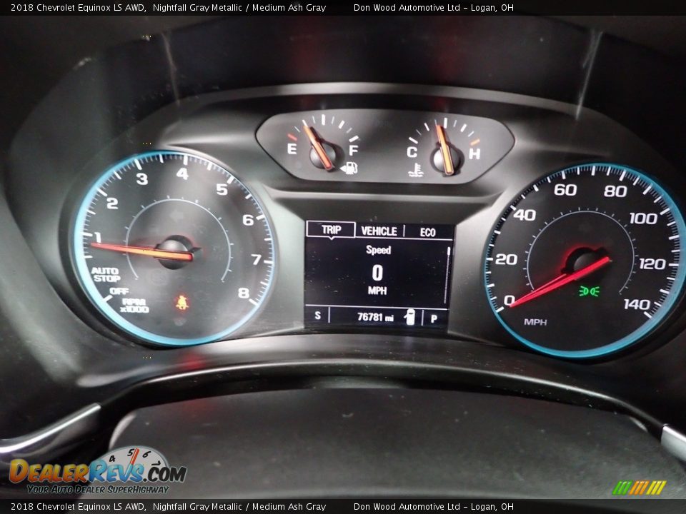2018 Chevrolet Equinox LS AWD Nightfall Gray Metallic / Medium Ash Gray Photo #21