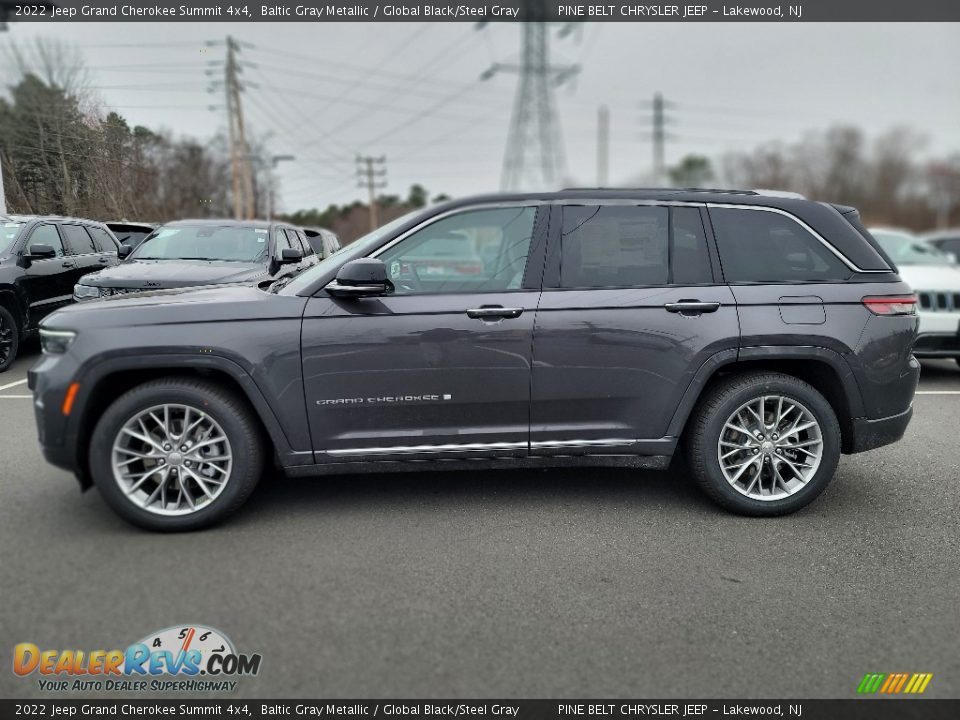 2022 Jeep Grand Cherokee Summit 4x4 Baltic Gray Metallic / Global Black/Steel Gray Photo #4