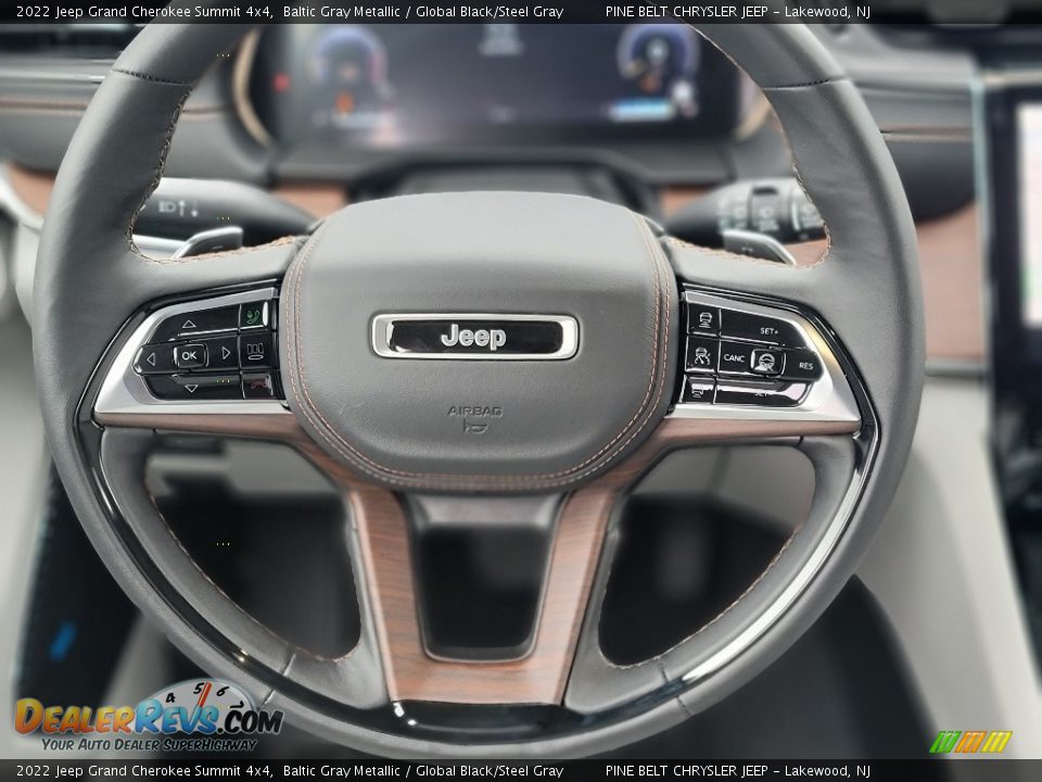 2022 Jeep Grand Cherokee Summit 4x4 Steering Wheel Photo #12