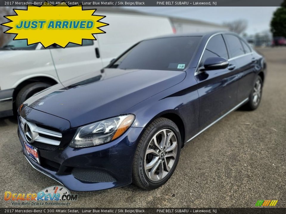 2017 Mercedes-Benz C 300 4Matic Sedan Lunar Blue Metallic / Silk Beige/Black Photo #1