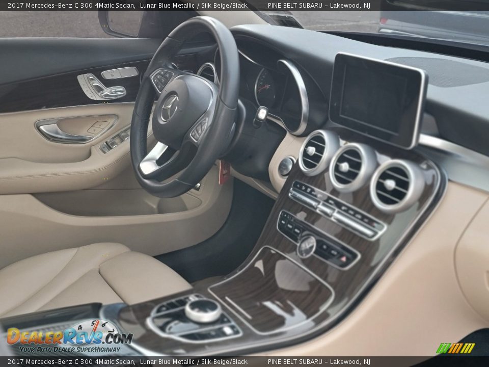 2017 Mercedes-Benz C 300 4Matic Sedan Lunar Blue Metallic / Silk Beige/Black Photo #3