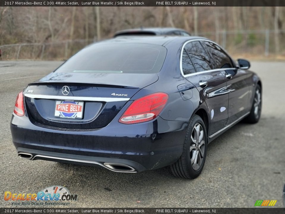 2017 Mercedes-Benz C 300 4Matic Sedan Lunar Blue Metallic / Silk Beige/Black Photo #4