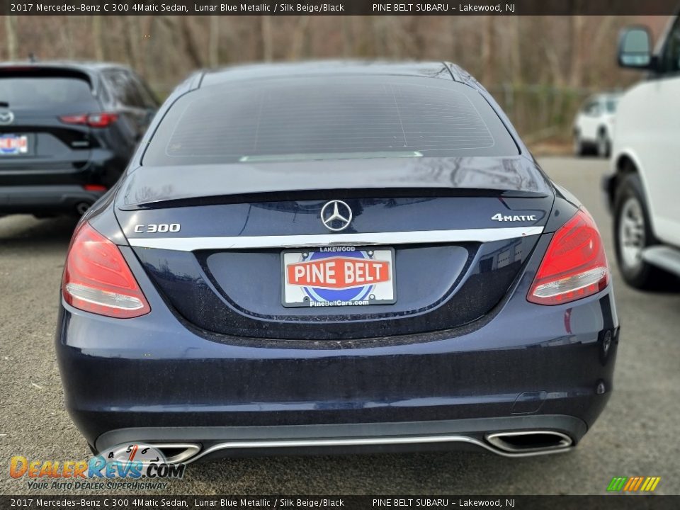 2017 Mercedes-Benz C 300 4Matic Sedan Lunar Blue Metallic / Silk Beige/Black Photo #5