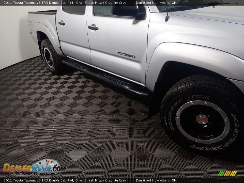 2011 Toyota Tacoma V6 TRD Double Cab 4x4 Silver Streak Mica / Graphite Gray Photo #3