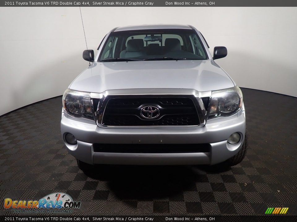 2011 Toyota Tacoma V6 TRD Double Cab 4x4 Silver Streak Mica / Graphite Gray Photo #4