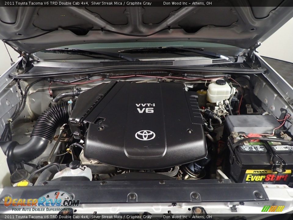 2011 Toyota Tacoma V6 TRD Double Cab 4x4 Silver Streak Mica / Graphite Gray Photo #6