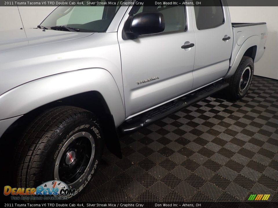 2011 Toyota Tacoma V6 TRD Double Cab 4x4 Silver Streak Mica / Graphite Gray Photo #9