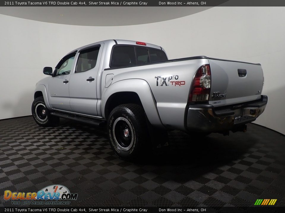 2011 Toyota Tacoma V6 TRD Double Cab 4x4 Silver Streak Mica / Graphite Gray Photo #10