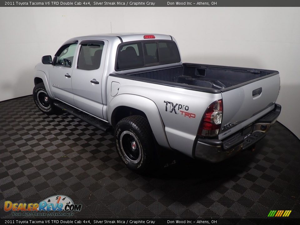 2011 Toyota Tacoma V6 TRD Double Cab 4x4 Silver Streak Mica / Graphite Gray Photo #11