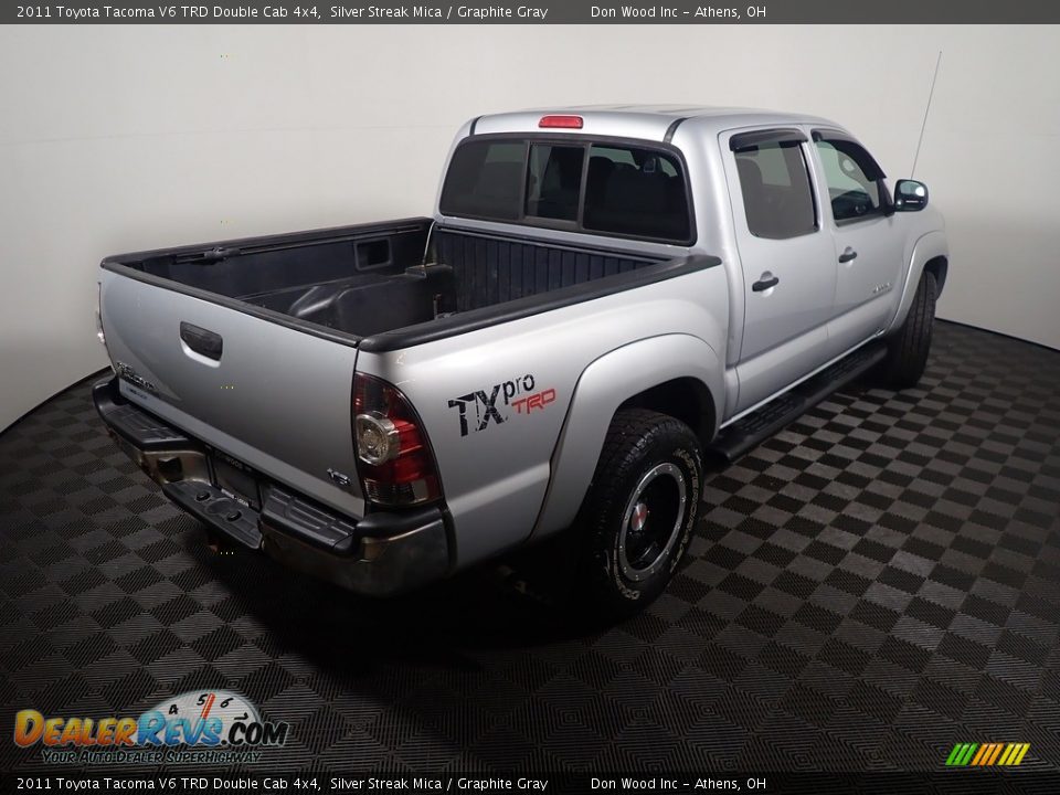 2011 Toyota Tacoma V6 TRD Double Cab 4x4 Silver Streak Mica / Graphite Gray Photo #15